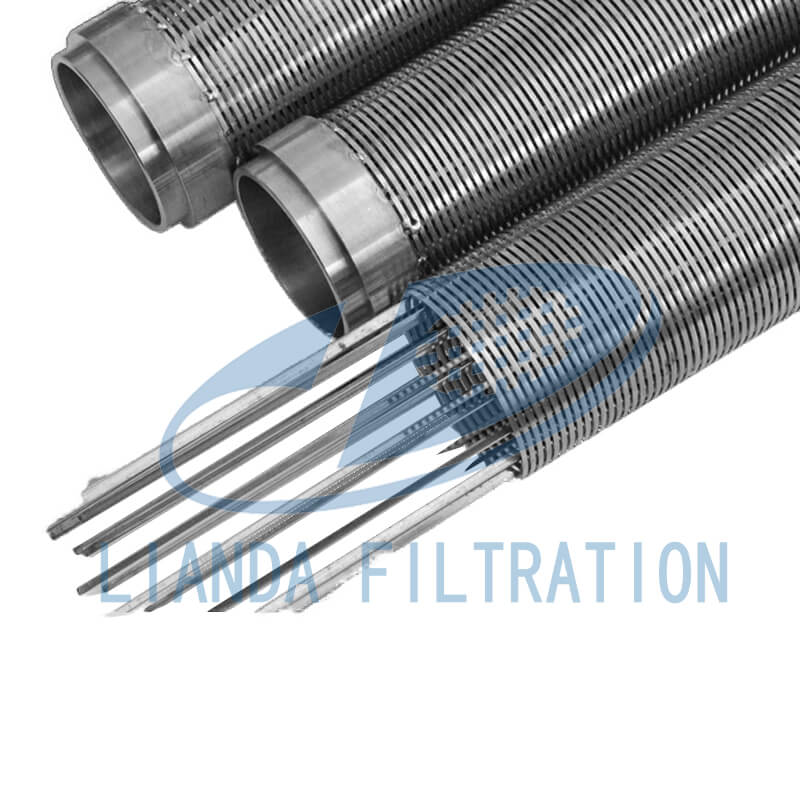 Wedge wire filter element