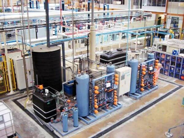 Water supply filtration system for paint production