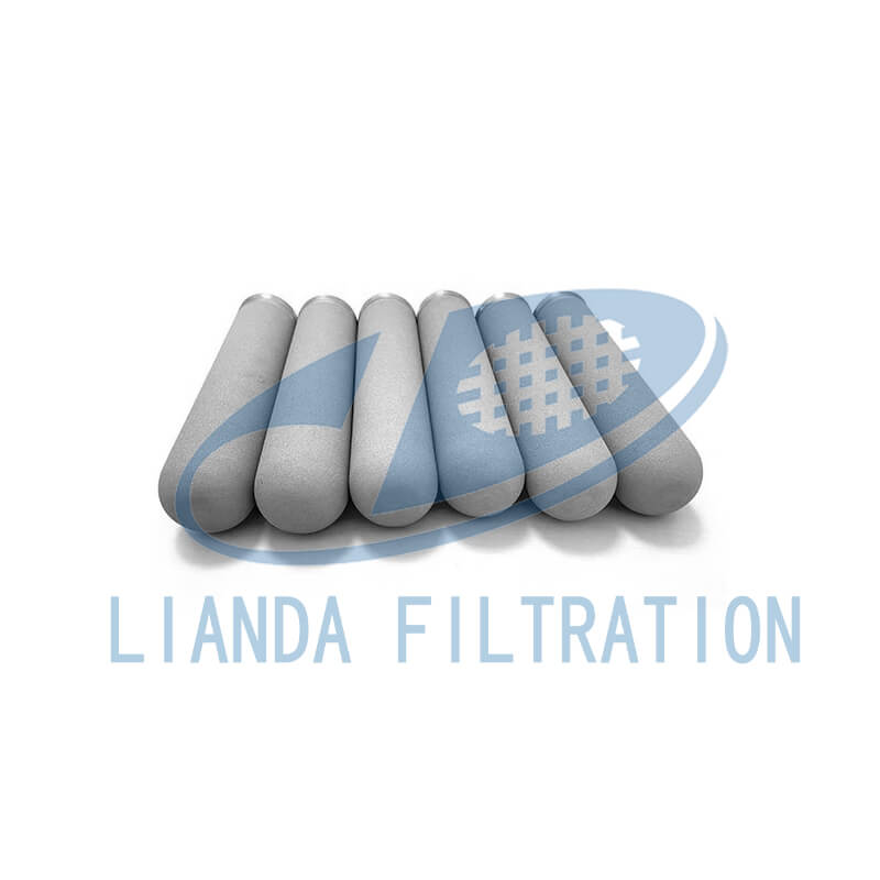 Titanium powder sintered filter element