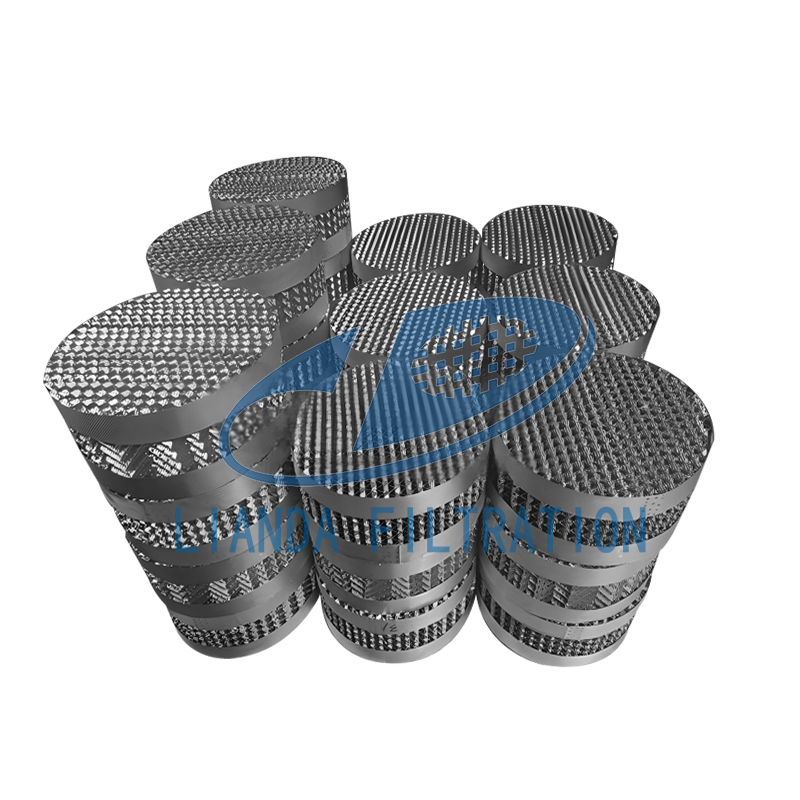 Stainless steel perforated plate corrugated packing