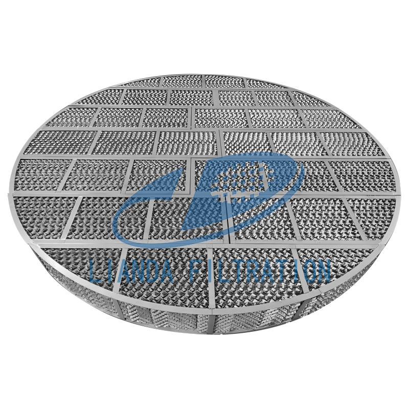 Stainless steel perforated plate corrugated packing
