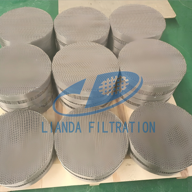 Stainless steel wire mesh corrugated packing